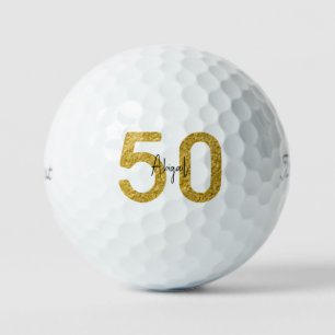 Glam 50th Birthday Custom Titleist Pro V1  Golf Balls