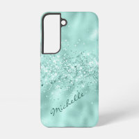 Glam Aqua Blue Foil Confetti