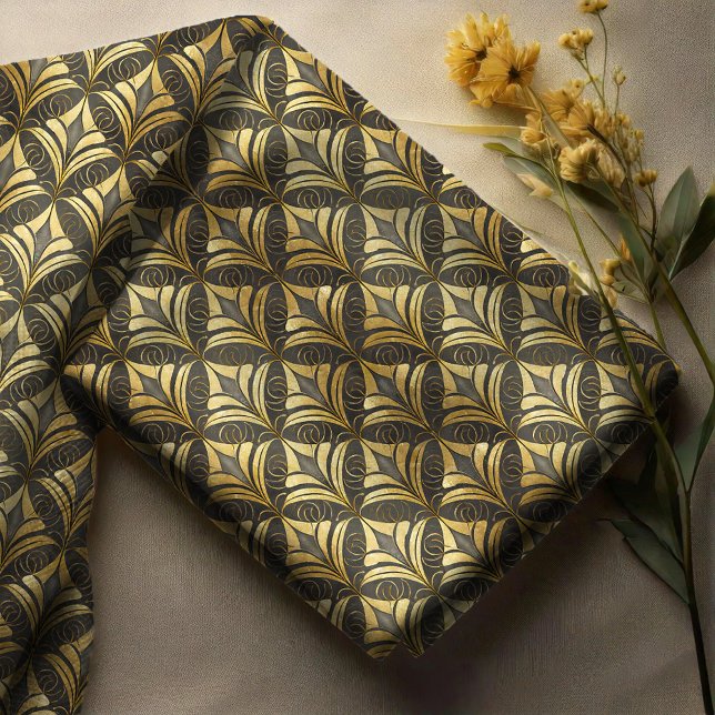 Glam Art Deco Black Gold ID1033 Fabric (Creator Uploaded)