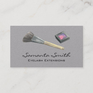 Glam Beauty Makeup Artist Eyelashes & Lips Busines Business Card