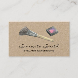 Glam Beauty Makeup Artist Eyelashes & Lips Busines Business Card