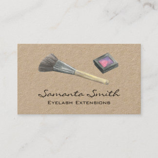 Glam Beauty Makeup Artist Eyelashes & Lips Busines Business Card