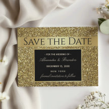 Glam Black and Gold Wedding