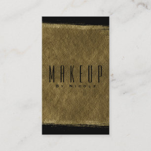 Glam Black & Gold Modern Glamour Foil Chic Business Card