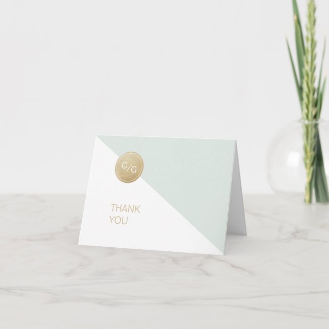 Glam blush glitter rose gold calligraphy thank you (Front)