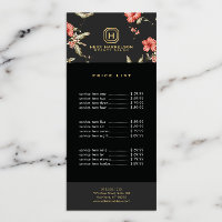 Glam Box Logo Monogram Vintage Floral Designer