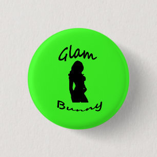 Glam Bunny Logo Pin