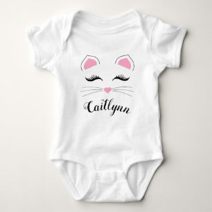 Glam Cat Name Baby Bodysuit