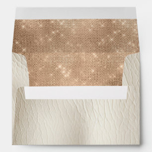 Glam Champagne Glitz Cream Envelope