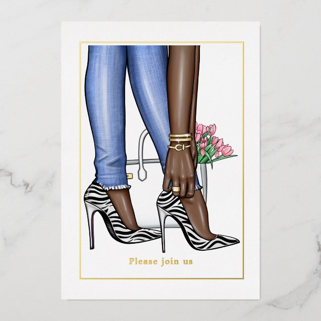 Glam Chic Fashion Bridal Shower (Front)