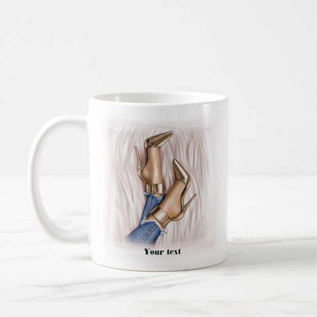 Glam Chic Fashion Coffee Mug (Left)