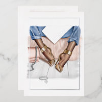 Glam Chic Fashion Show Foil Invitation