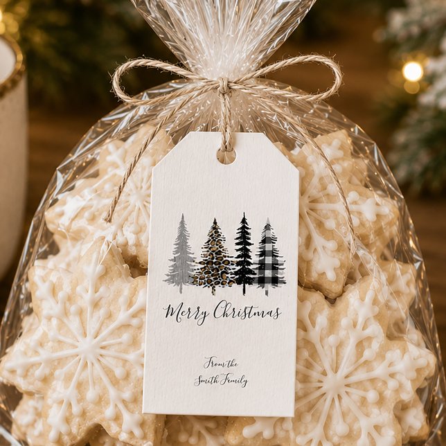 Glam Christmas Trees Gift Tags (Glam Christmas Trees Gift Tags)