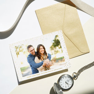 Glam Confetti Happy New Year Photo Real