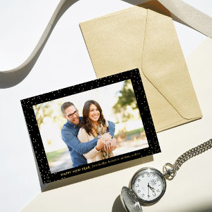 Glam Confetti Happy New Year Photo Real