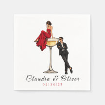 Glam Couples Cocktail Wedding Custom