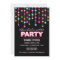 Glam Dance Lights Bachelorette Party Invitation