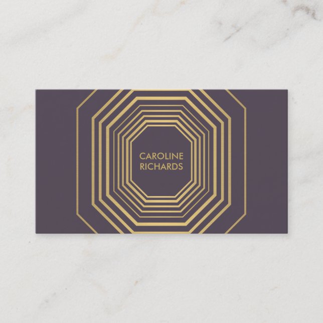 Glam Deco Jewellery Design Fashion Boutique No. 3 Business Card (Front)
