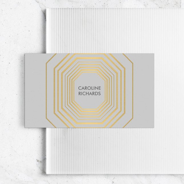 Glam Deco Jewellery Design Fashion Boutique No. 5 Business Card (Creator Uploaded)