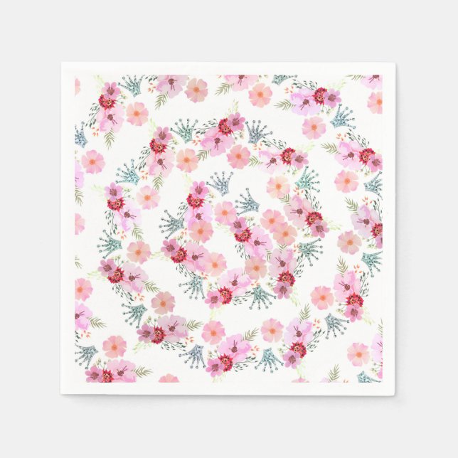 Glam Diva Llama Princess Birthday Party Napkin (Front)