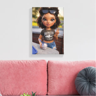 Glam Doll Canvas Print