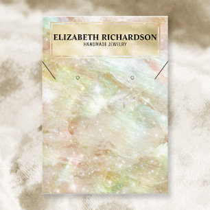 Glam Elegant Luxury Iridescent Jewellery Display Business Card