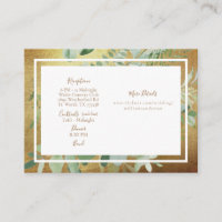 Glam Eucalyptus Reception Cash Bar Website Wedding