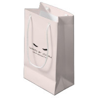 Glam Eyelashes Black and Pink Small Gift Bag