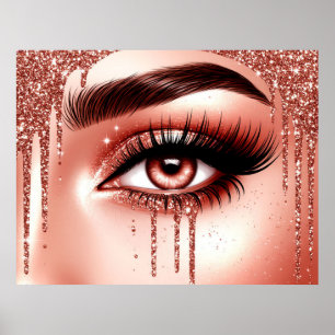 ✨ Glam Eyes Makeup Style For Beauty Spaces 💋 Poster