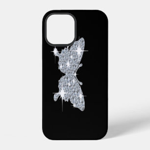 Glam faux diamond sparkle butterfly iPhone 12 case