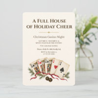 Glam Full House Christmas Casino Night Party