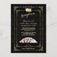 Glam Gatsby Casino Vegas Wedding Reception