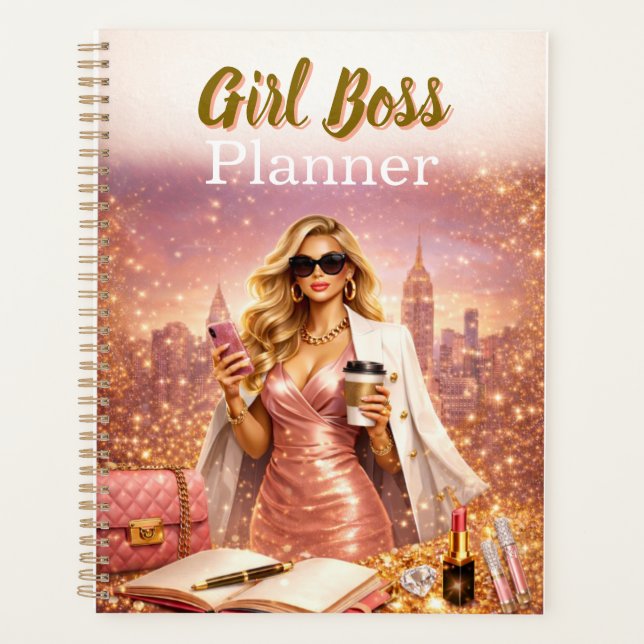 Glam Girl Boss Planner  (Front)