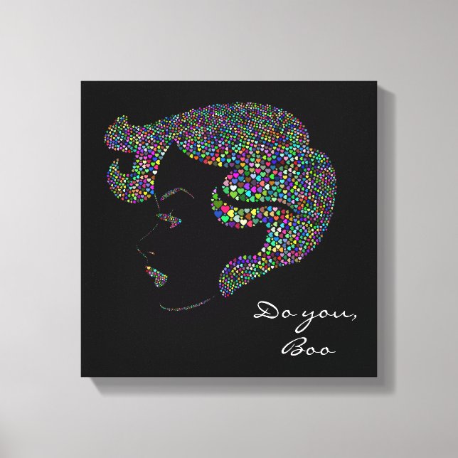 Glam Girl self girl power quote Canvas Print (Front)