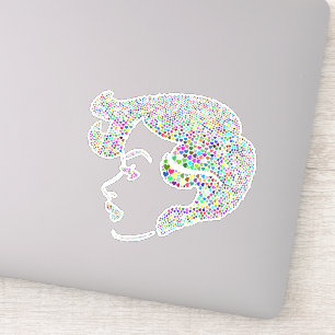 Glam girl with hearts