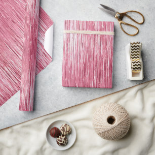 Glam Girly Pink Sparkle Stripes Wrapping Paper