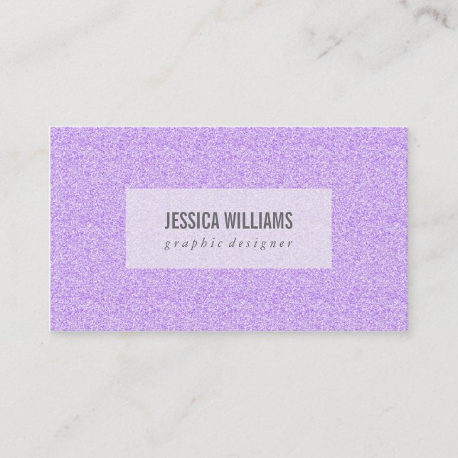 Glam Glitter Business Cards (Front)