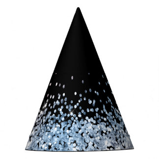 Glam glitter pink and blue Party Hat