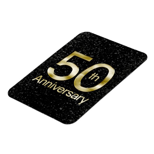 Glam Gold 50th Anniversary Magnet (Left Side)