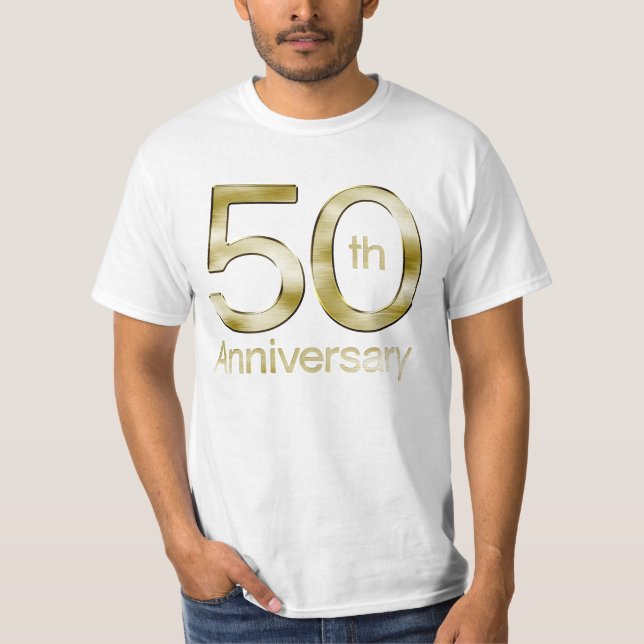 Glam Gold 50th Anniversary T-Shirt (Front)