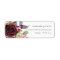 GLAM GOLD BLUSH BURGUNDY ROSE FLORAL ADDRESS LABEL
