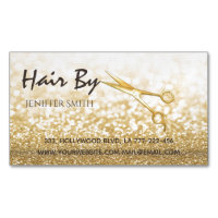 Glam gold elegant modern bokeh scissors
