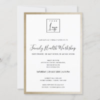 GLAM GOLD FAUX FOIL YOUR LOGO WORKSHOP GALA EVENT