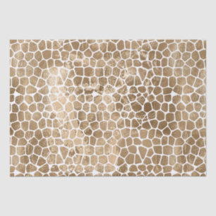 Glam Gold Giraffe Print Tissue Paper