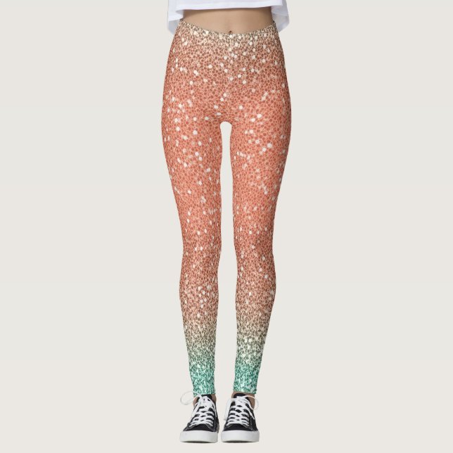 Glam gold glitter leggings (Front)