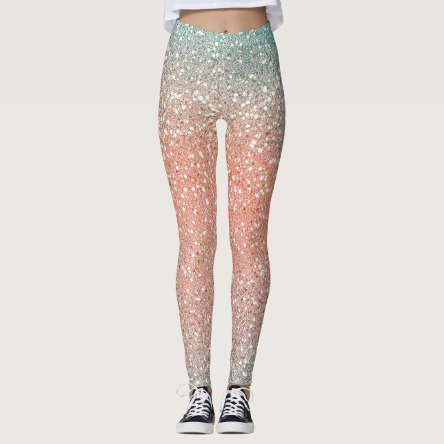 Glam gold glitter leggings (Front)