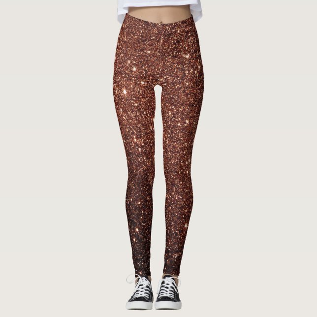 Glam gold glitter leggings (Front)
