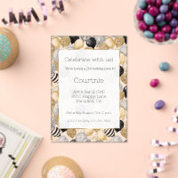 Glam Gold Glitzy Glitter Silver Balloons Birthday