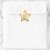 Glam Gold Peace Love       Star Sticker (Bag)