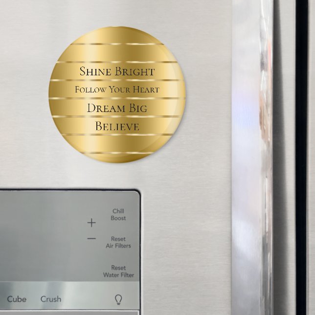 Glam Gold Ribbon  Magnet (In Situ (Fridge))